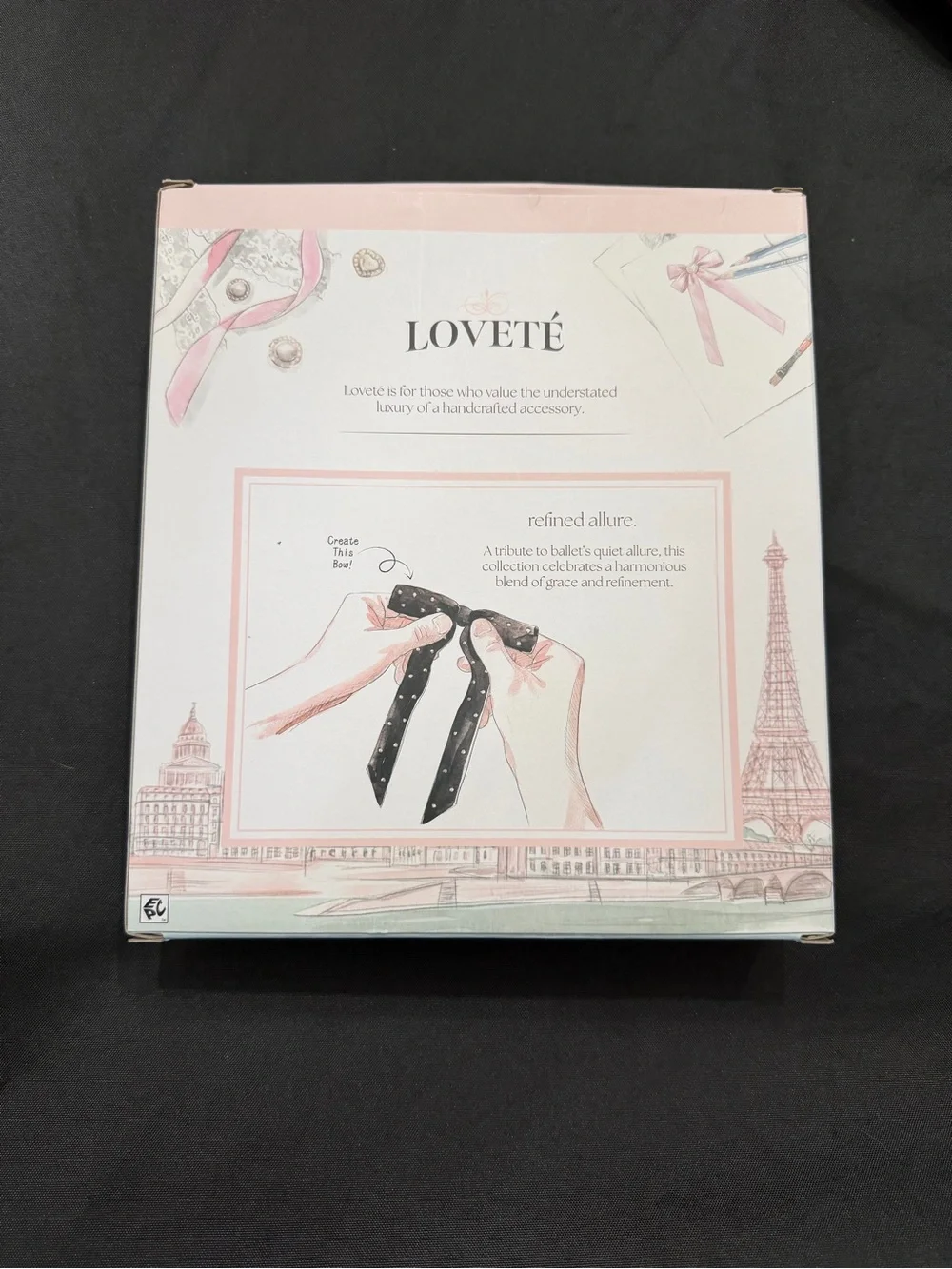 Loveté Prima Ballerina Hair Bow Tying Set - Pink, White, Black